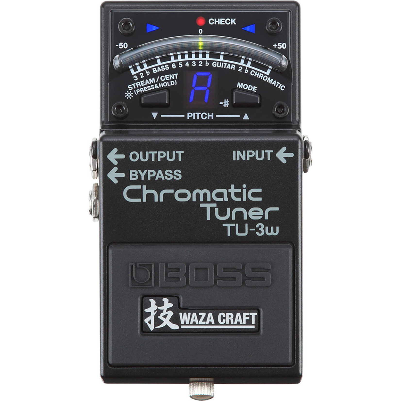 Boss TU-3w Waza Craft Chromatic Tuner W/Bypass