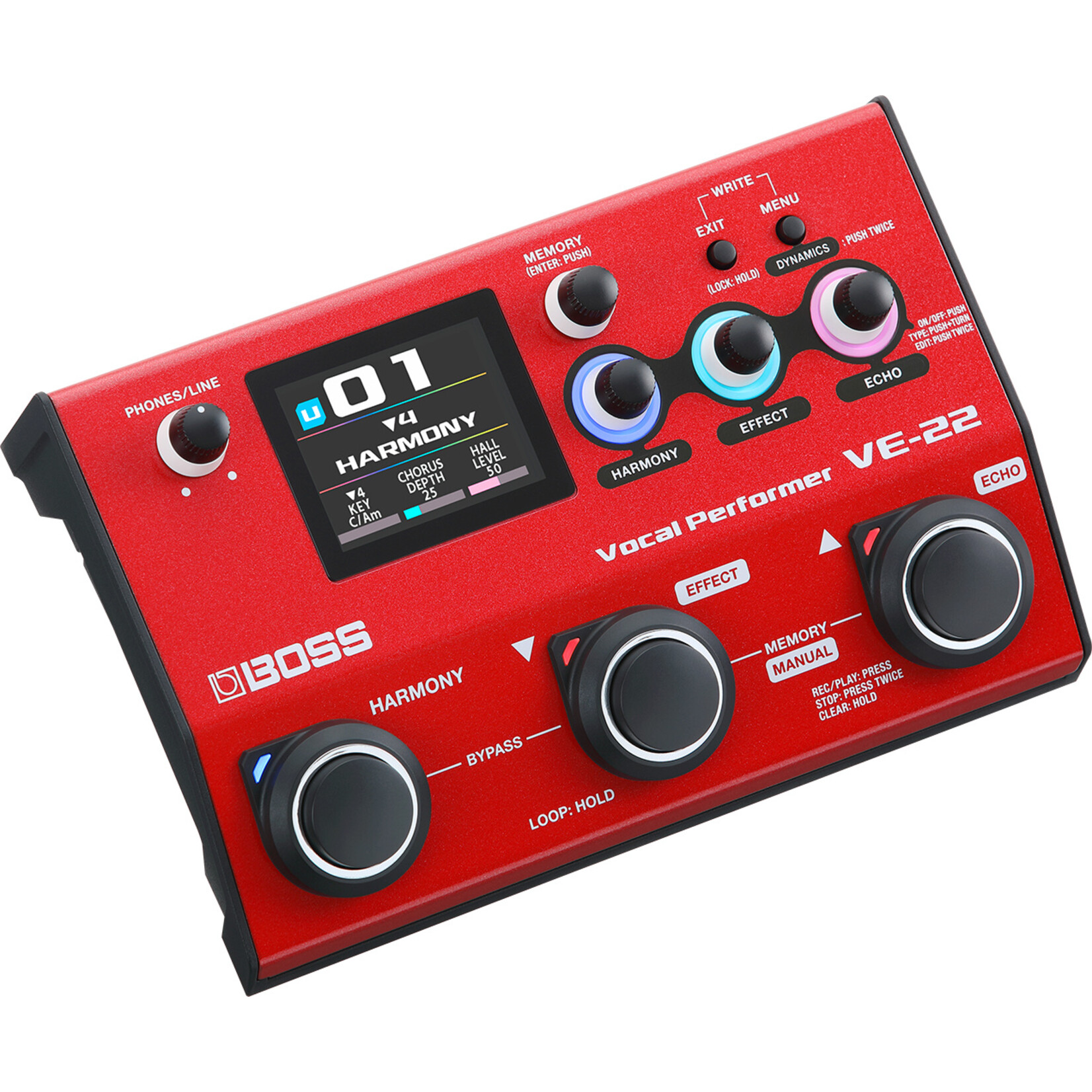 Boss VE-22 Vocal Effects and Looper Pedal