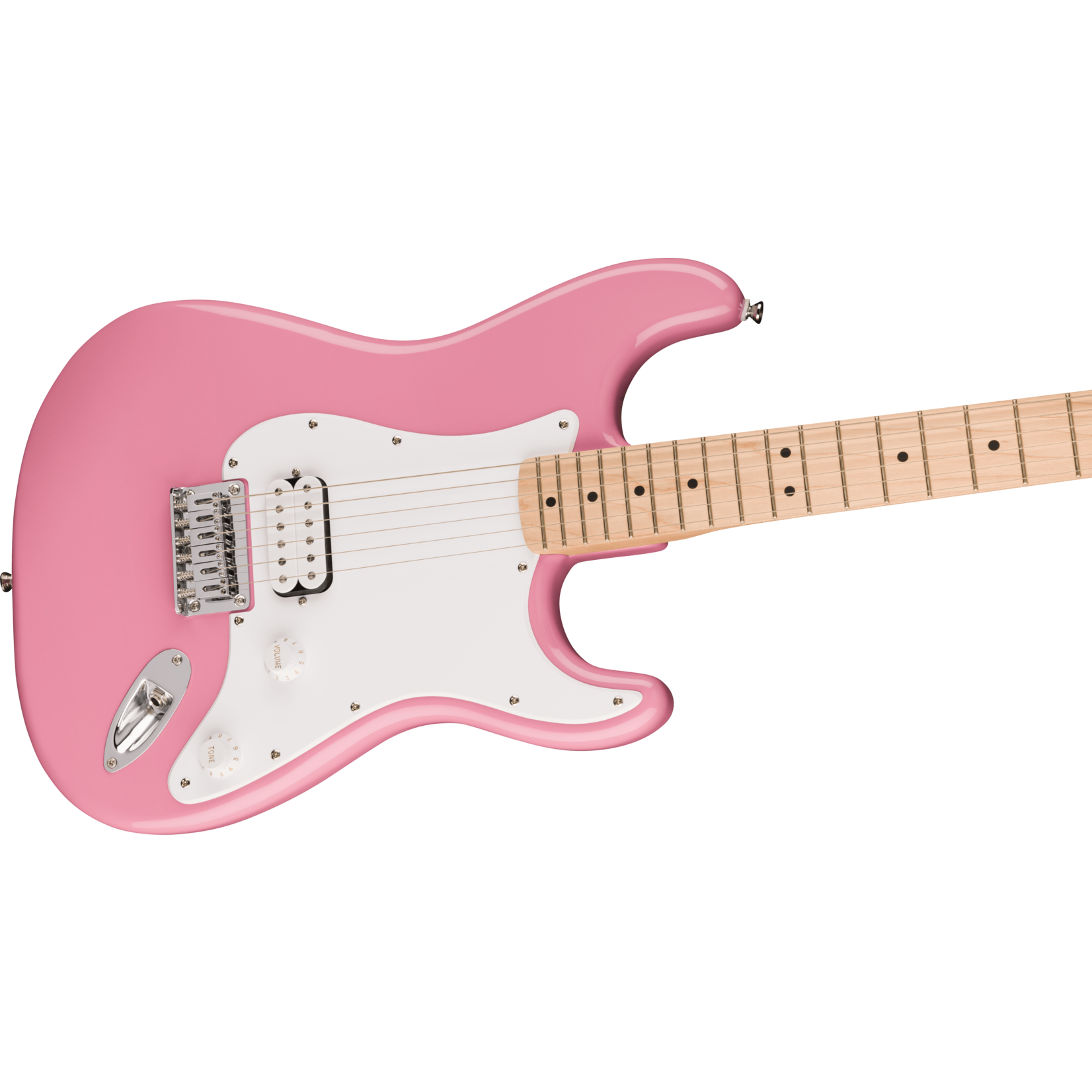 Squier Sonic Stratocaster HT H, Maple Fingerboard, White Pickguard - Flash Pink