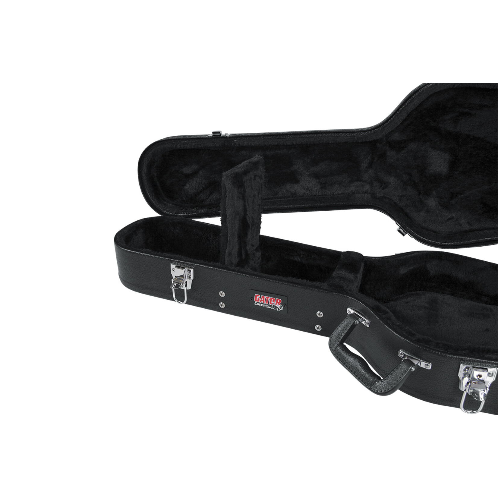 Gator Cases GWE-LPS-BLK Les Paul Guitar Wood Case - Black