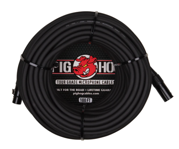 Pig Hog 100' XLR Mic Cable