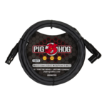 Pig Hog Pig Hog Hex Series Mic Cable, 10ft Right Angle - Grey