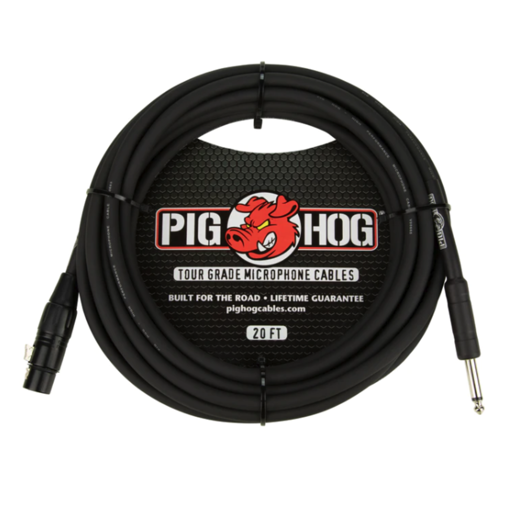 Pig Hog Hi-Z Microphone Cable, 20 ft