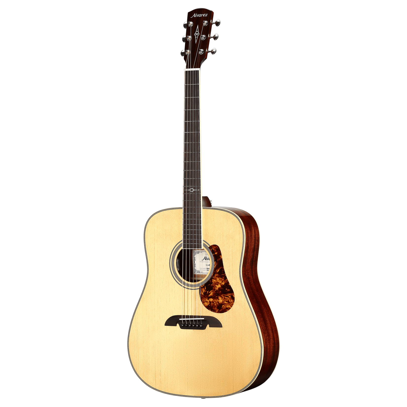 Alvarez MD60e Herringbone Acoustic-Electric Guitar - Natural