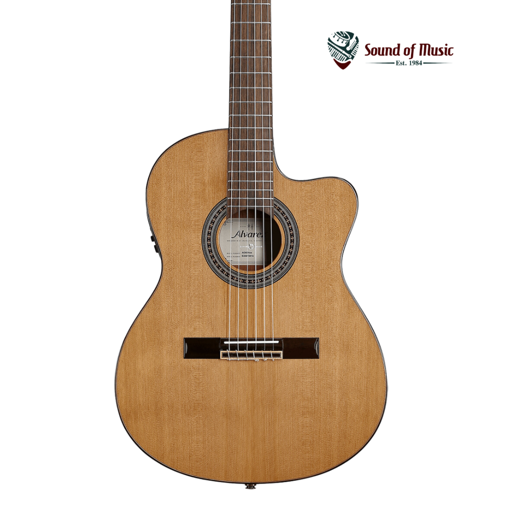 Alvarez AC65Hce Classical Hybrid Acoustic-Electric Guitar - Natural