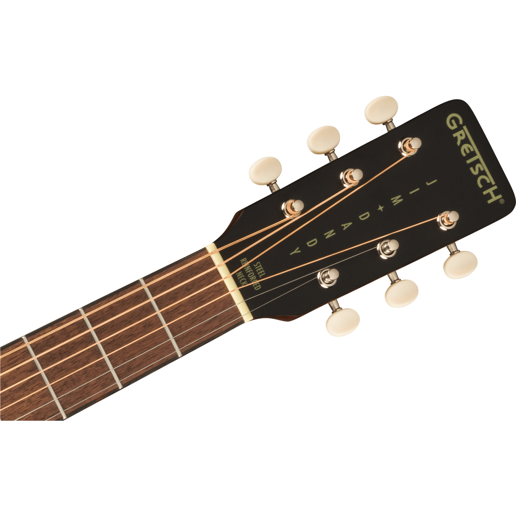 Gretsch Deltoluxe Dreadnought, Walnut Fingerboard, Tortoiseshell Pickguard - Black Top