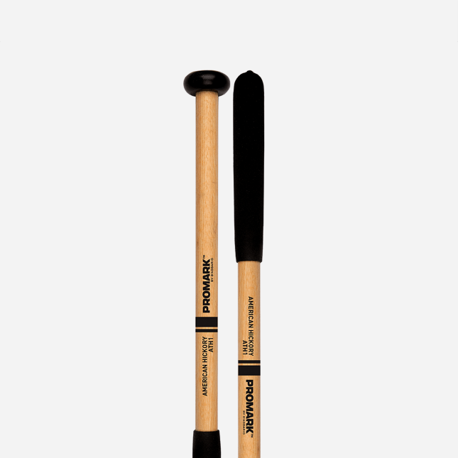 ProMark ATH1 Hickory Shaft Nylon Cookie Head Tenor Mallet