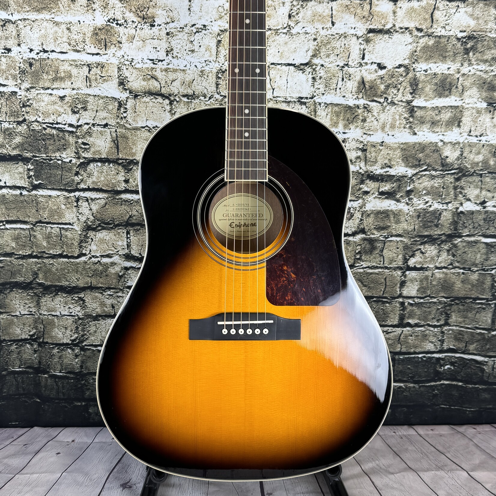 Epiphone AJ-200s Acoustic Guitar - Vintage Sunburst (Used)