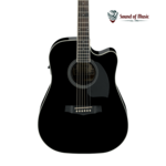 IBANEZ Ibanez PF15ECE Performance Acoustic-Electric Guitar - Black