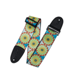 Levy's Levy's 3" Wide Polypropylene Guitar Strap W/ Stained Glass Design In Spring Bloom