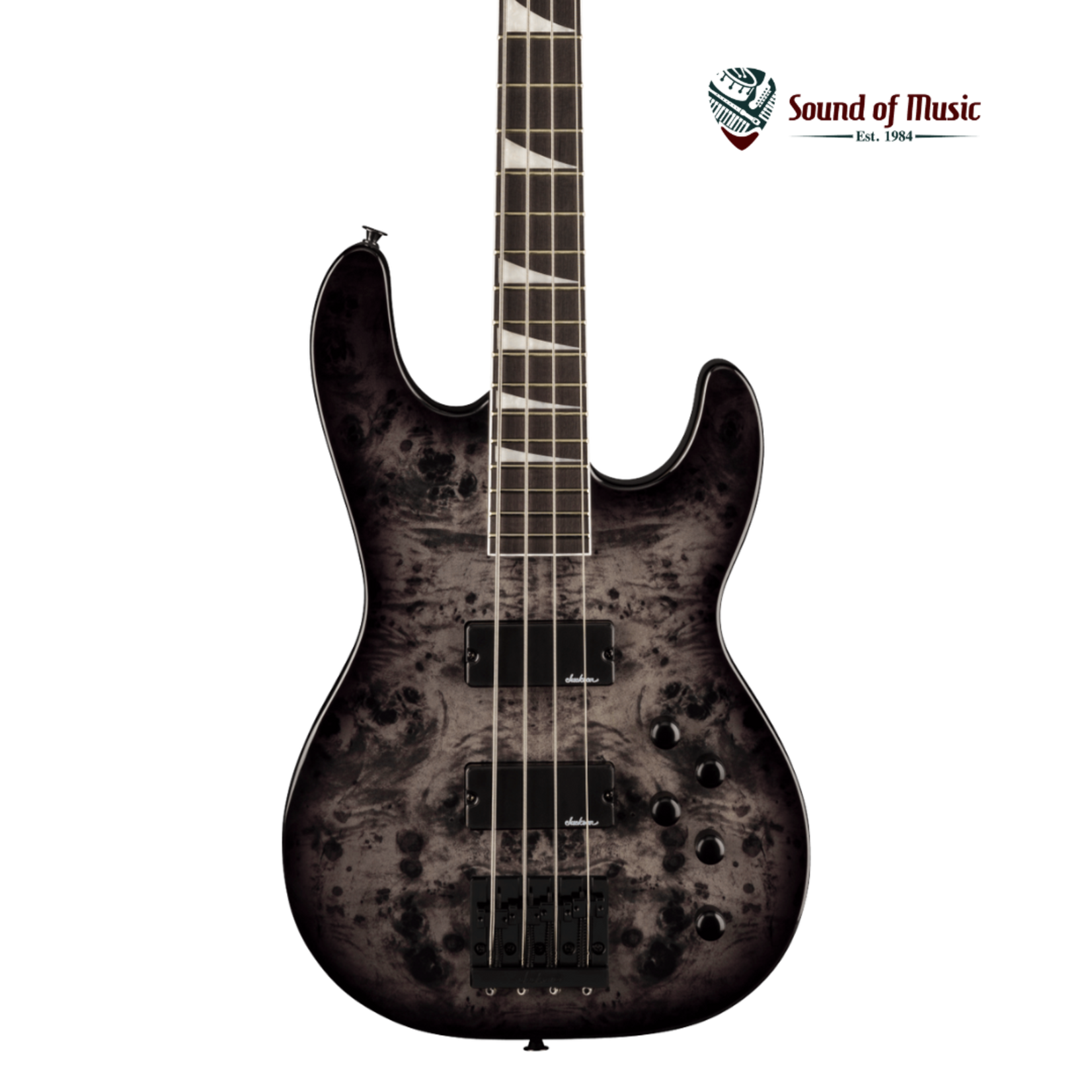 Jackson JS Series Concert Bass CB JS3P, Amaranth Fingerboard - Transparent Black