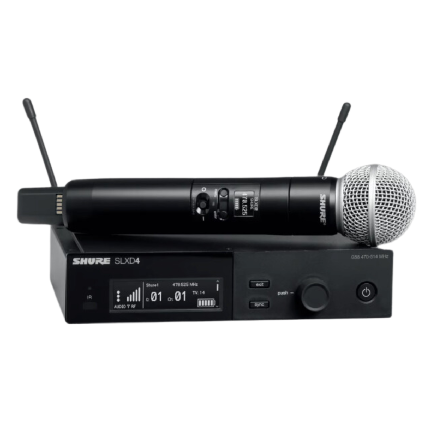 Shure SLXD24/SM58 Digital Wireless Handheld Microphone System - H55 Band