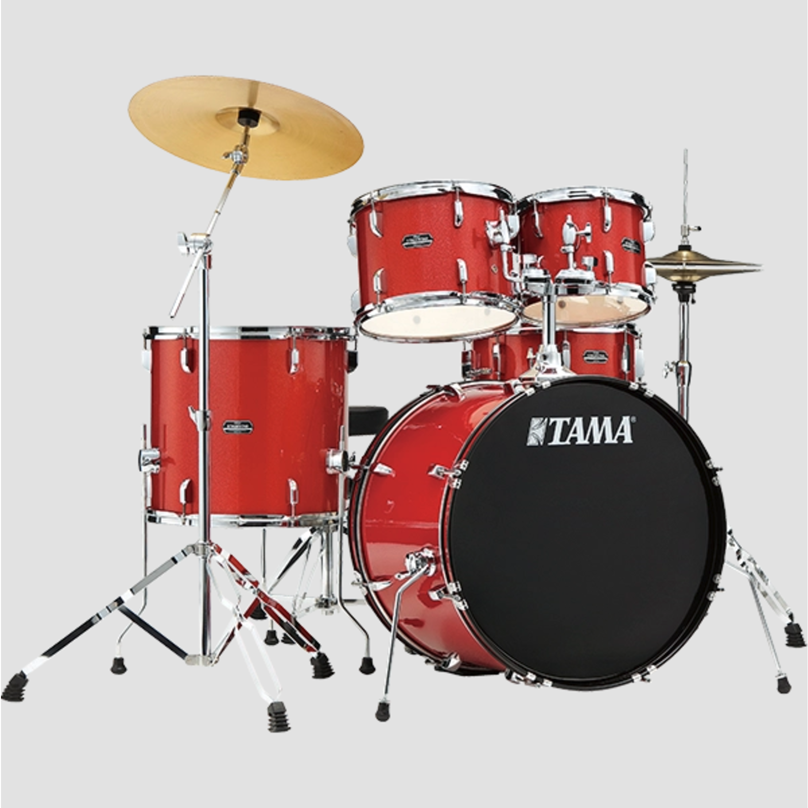 Tama Stagestar 5-Piece Complete Drum Set - Candy Red Sparkle