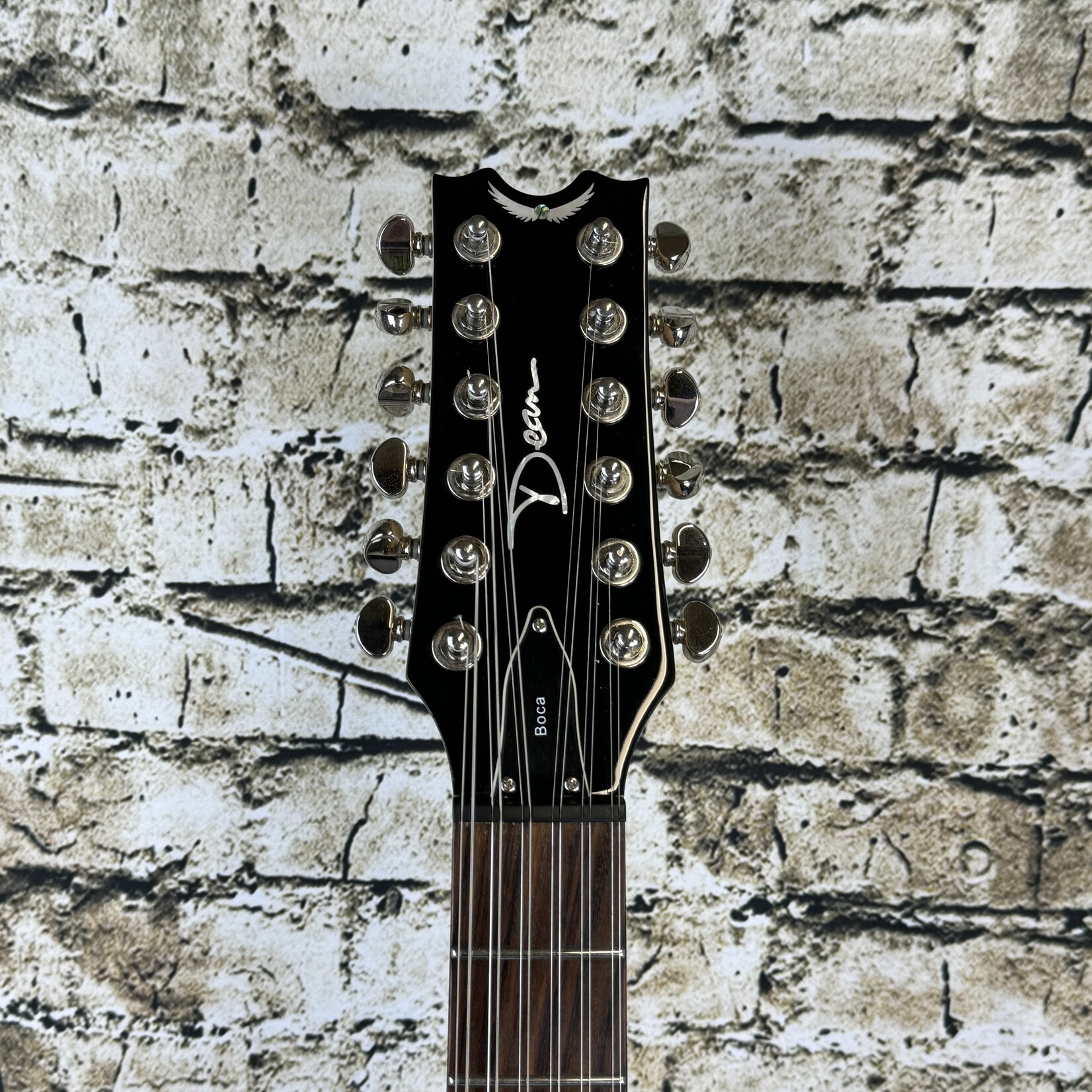 Dean Boca 12-String Semi-Hollowbody Electric Guitar - Black (Used)