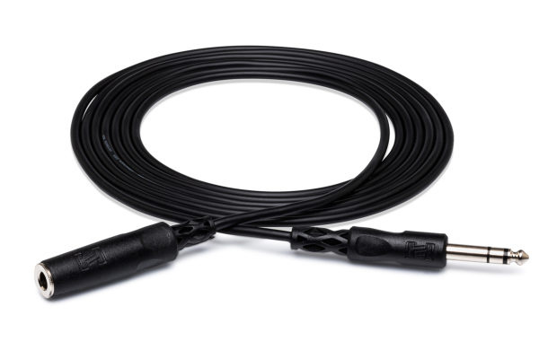 Hosa HPE-325 Headphone Extension Cable, 1/4 in TRS to 1/4 in TRS - 25 ft