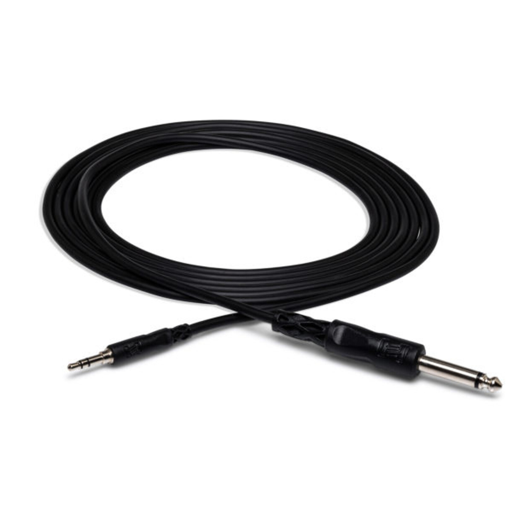 Hosa Mono Interconnect, 1/4 in TS to 3.5 mm TRS - 5 ft