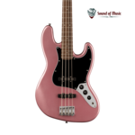 FENDER Squier Affinity Series Jazz Bass, Laurel Fingerboard, Black Pickguard - Burgundy Mist