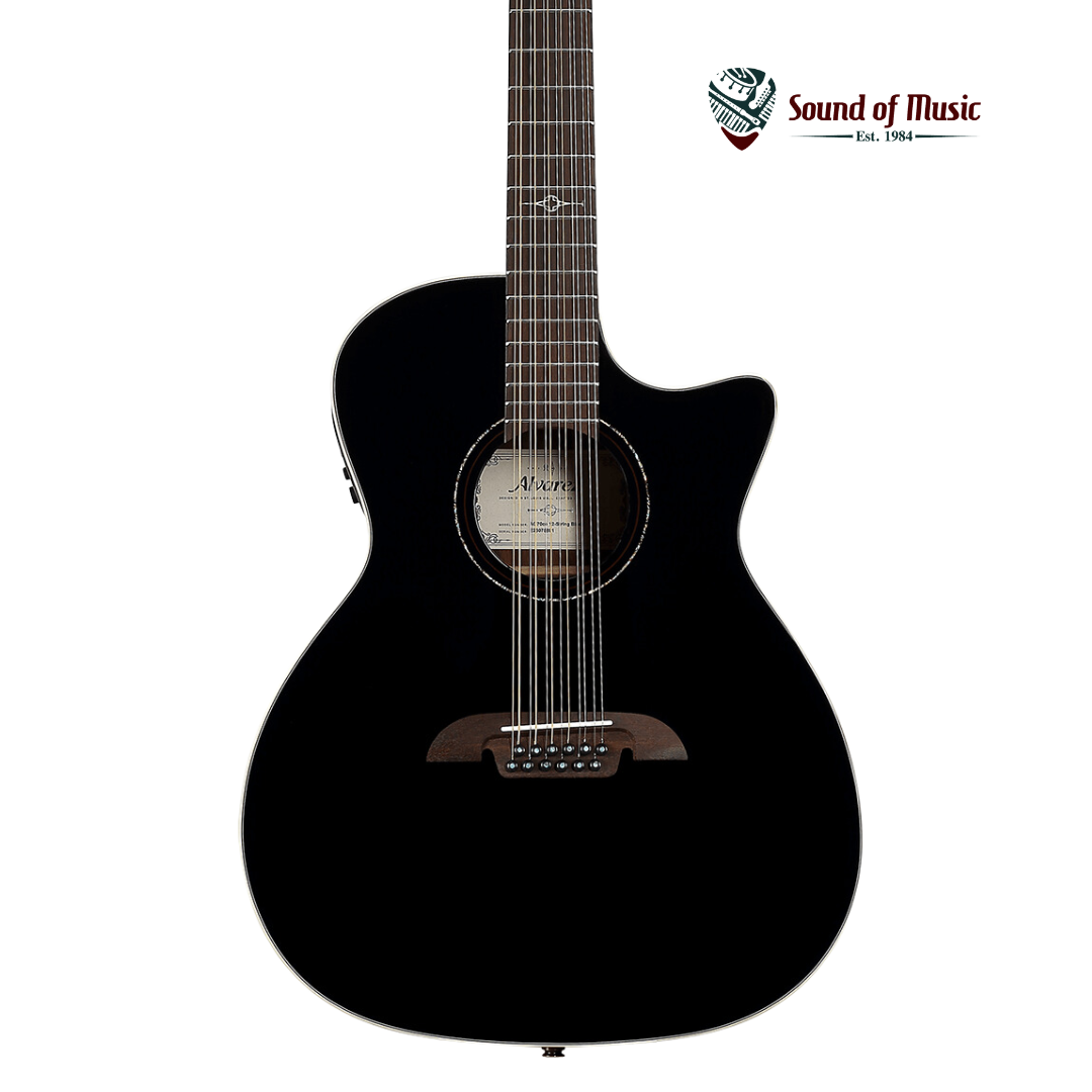 Alvarez AG70ce 12-String Acoustic-Electric Guitar - Black