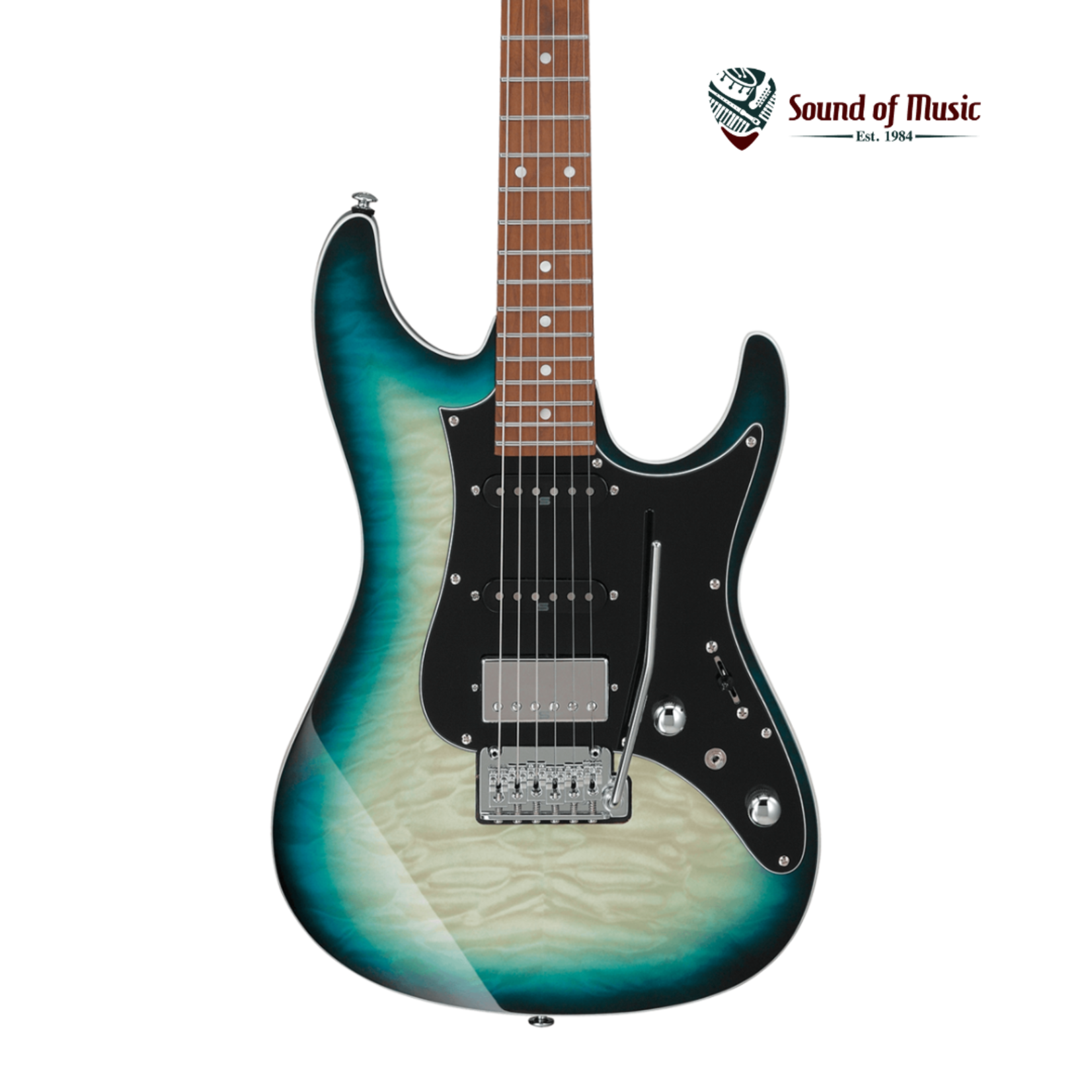 Ibanez Premium AZ24P1QM Electric Guitar - Deep Ocean Blonde