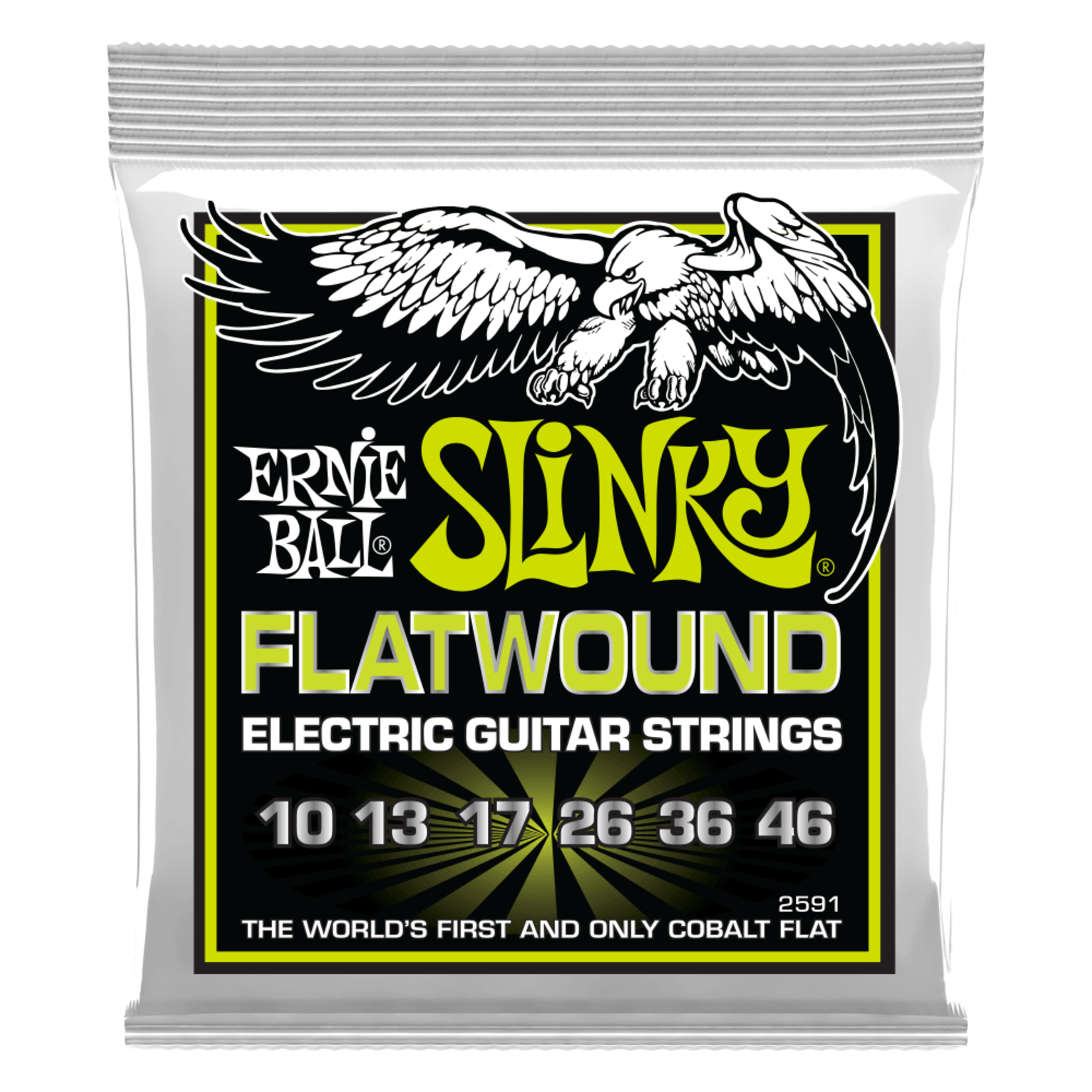 Ernie Ball Regular Slinky Cobalt Flatwound Electric Guitar Strings 10-46 Gauge