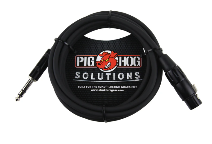 Pig Hog Solutions - 10ft TRS(M)-XLR(F) Balanced Cable