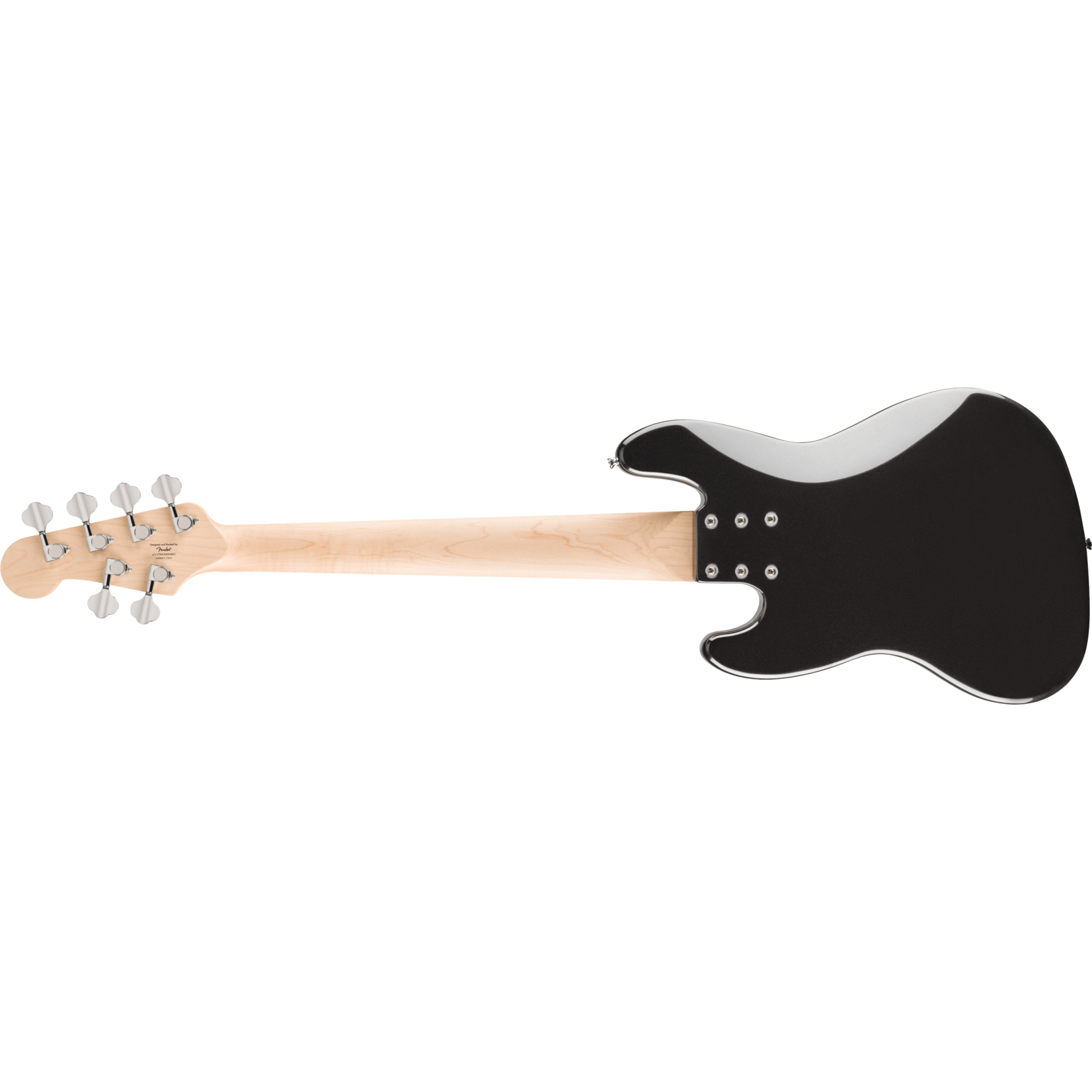 Squier Affinity Series™ Jazz Bass® VI, Laurel Fingerboard, Black Pickguard - Black Metallic