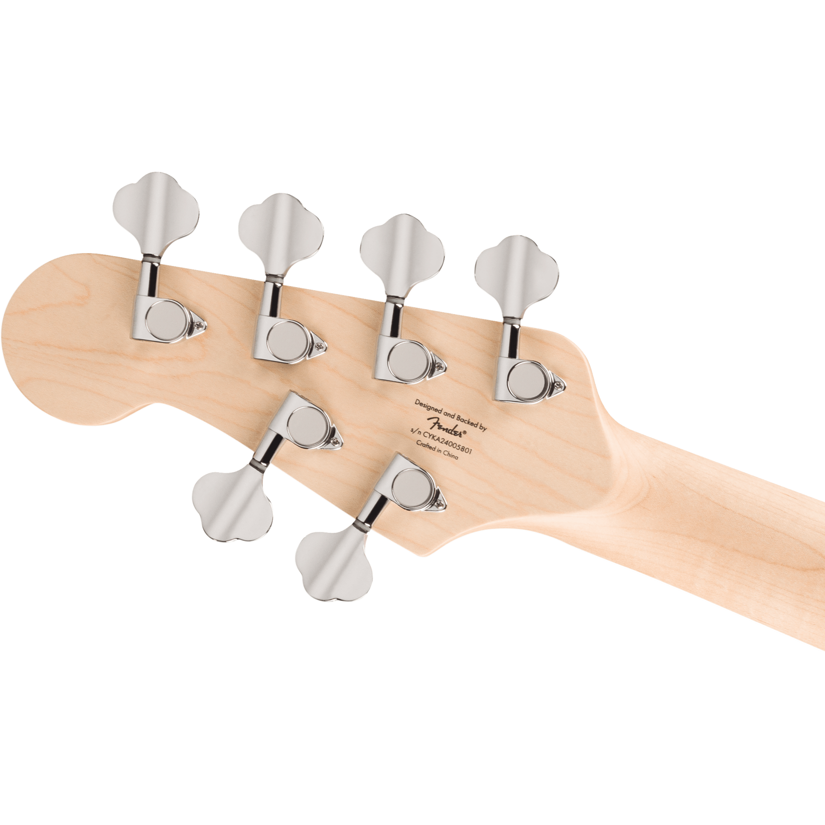 Squier Affinity Series™ Jazz Bass® VI, Laurel Fingerboard, Black Pickguard - Black Metallic