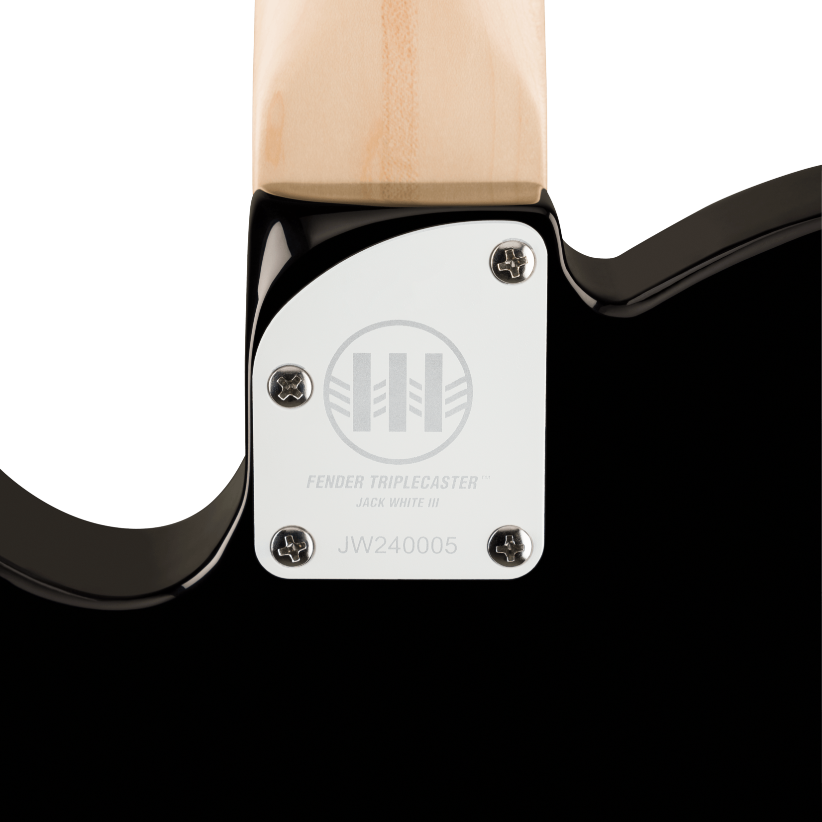 Fender Jack White Triplecaster®, Maple Fingerboard - Black