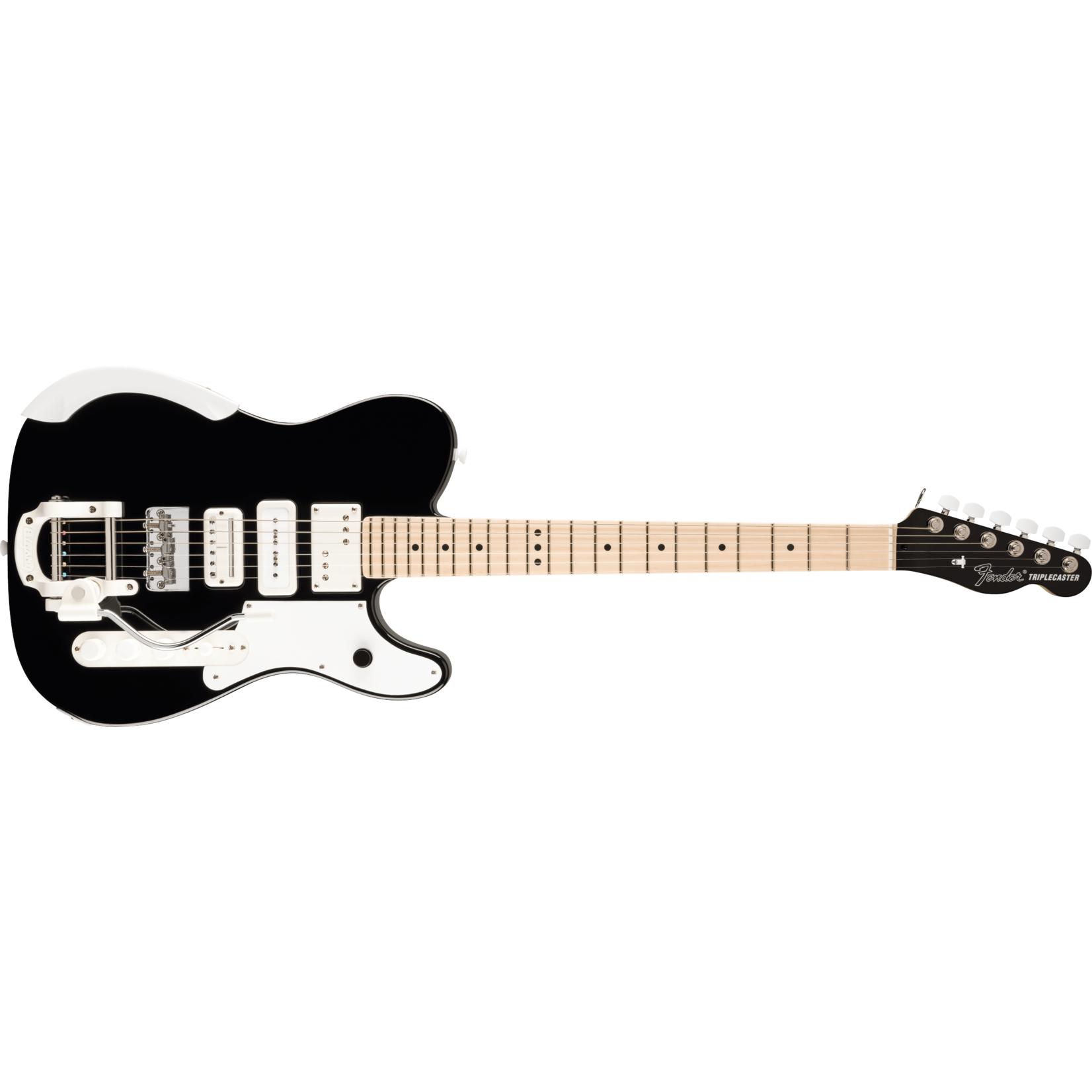 Fender Jack White Triplecaster®, Maple Fingerboard - Black