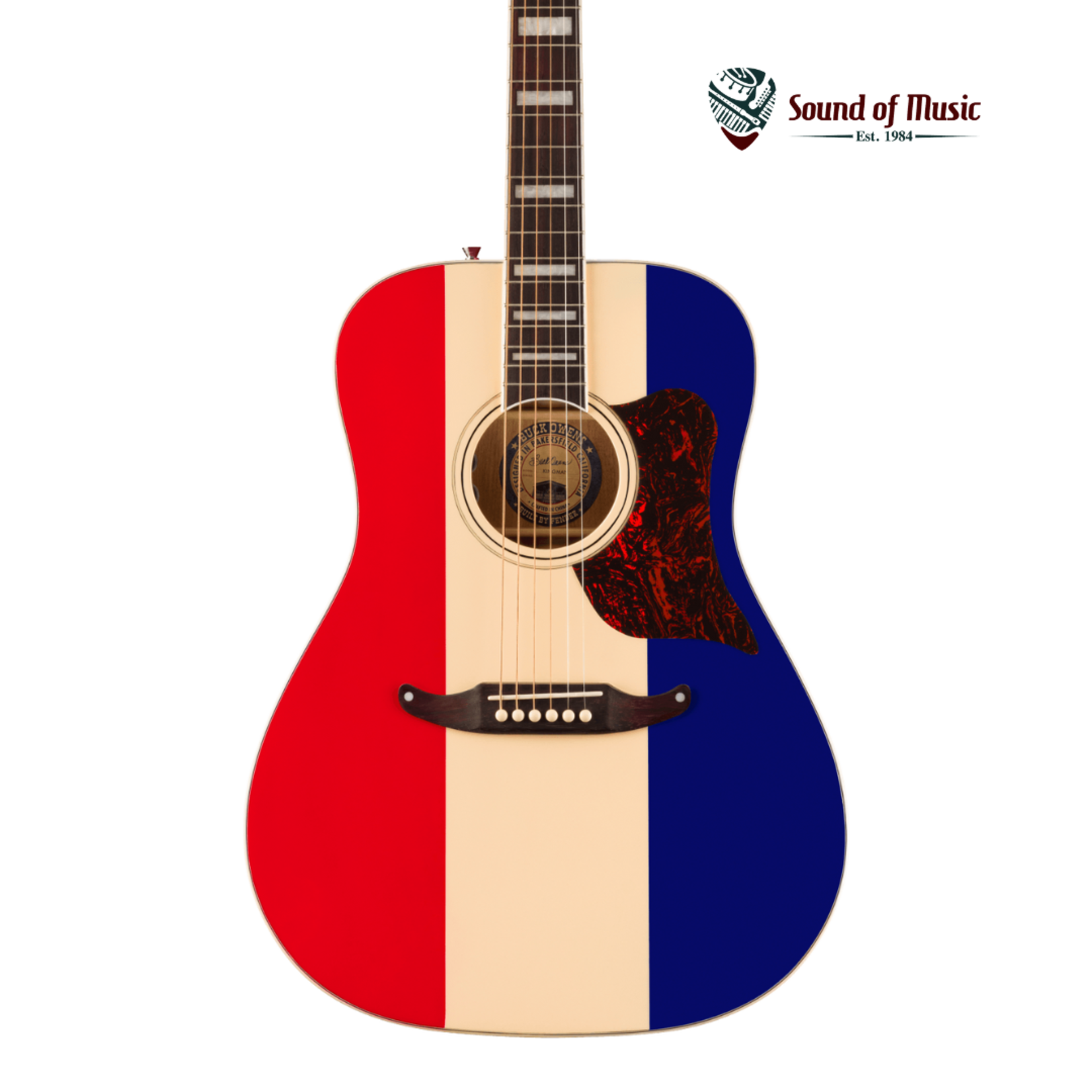 Fender Buck Owens Limited Edition Kingman with Case - Red White and Blue