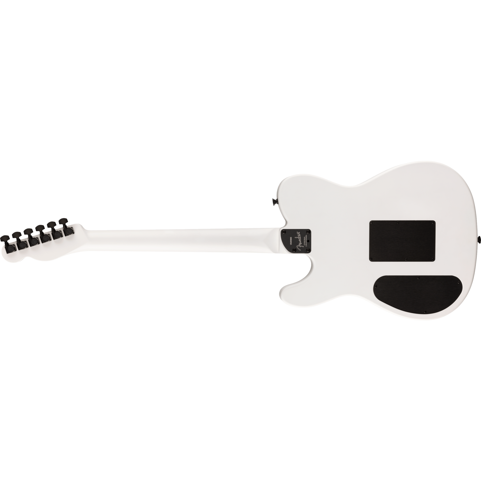 Fender Jack White Triplesonic Acoustasonic Telecaster w/Case, Maple Fingerboard, White Pickguard - Satin Arctic White with Black Top