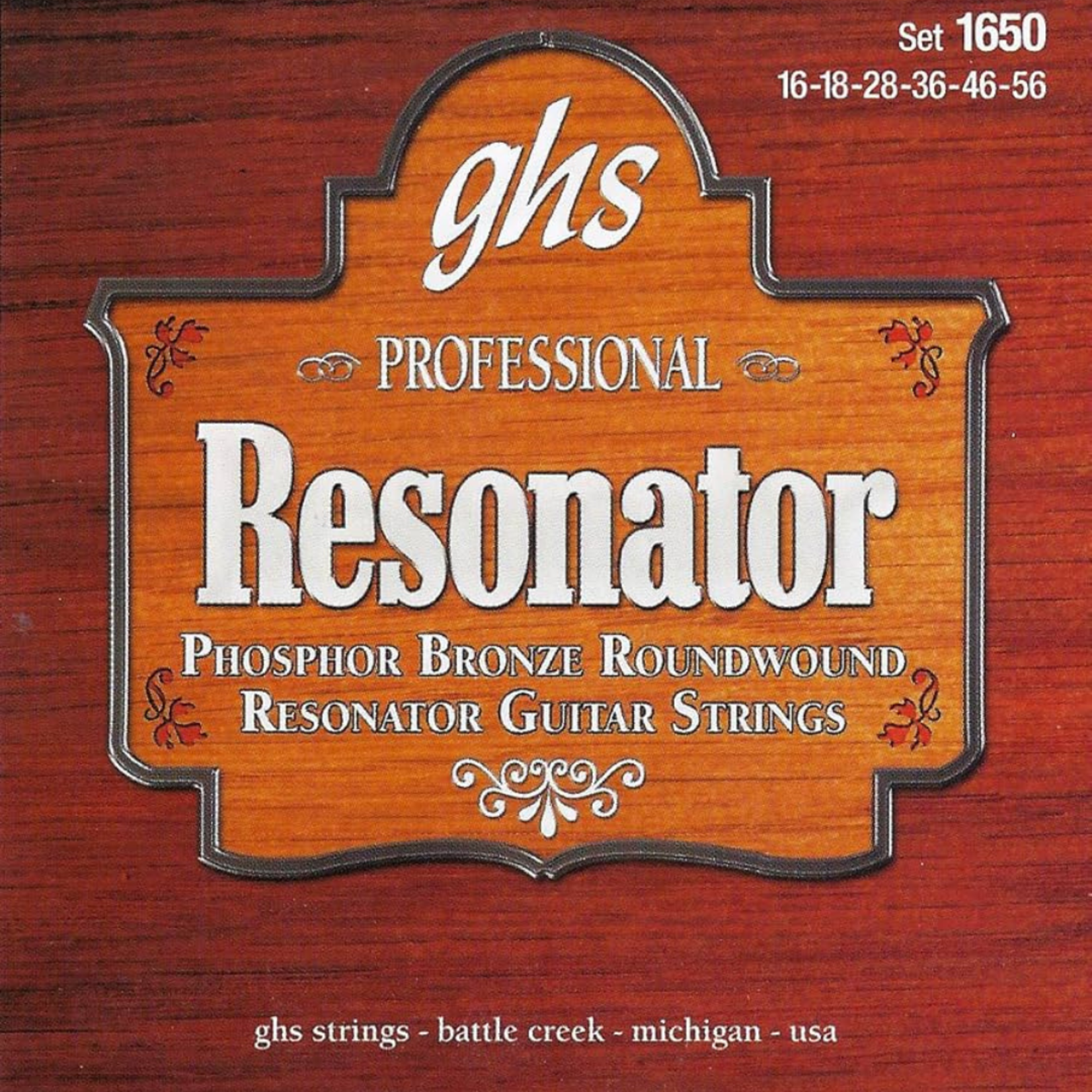 GHS 1650 Professional Resonator/Dobro Bronze Strings - 16-56