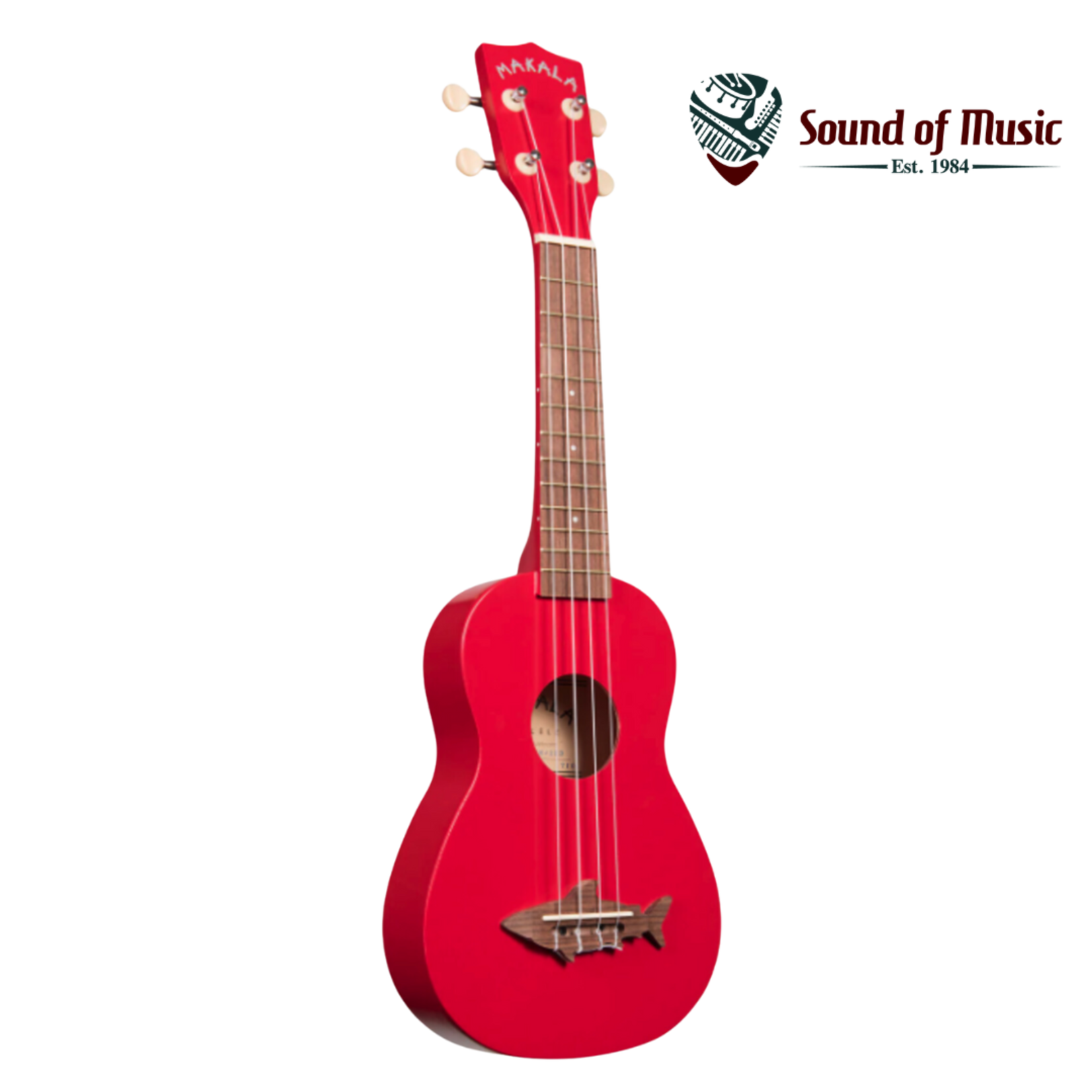 Kala MKSSRED2006 Soprano Shark Ukulele - Red Sea