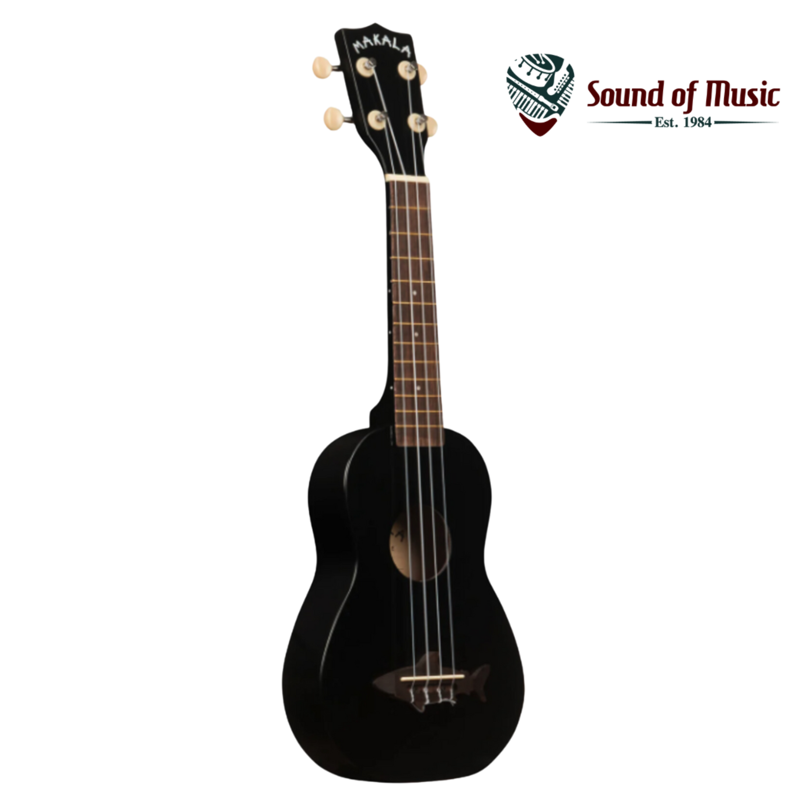 Kala MKSSBLK2006 Shark Soprano Ukulele - Blacktip