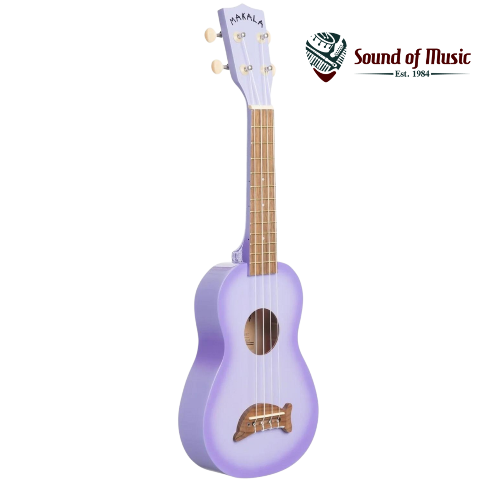 Makala Soprano Dolphin Ukulele - Purple Burst
