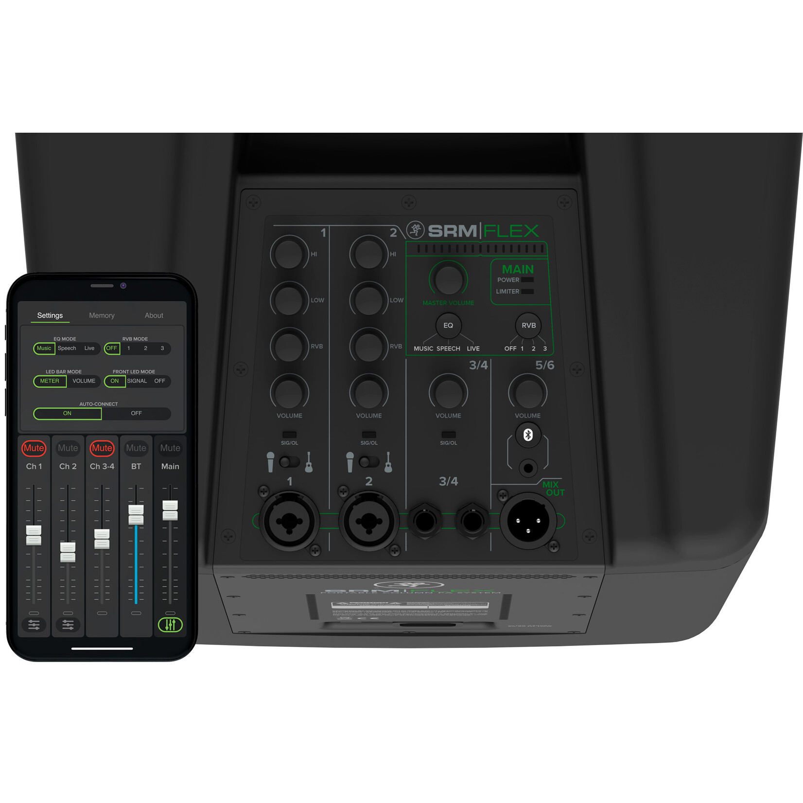 Mackie SRM-Flex Portable Column PA System with Bag