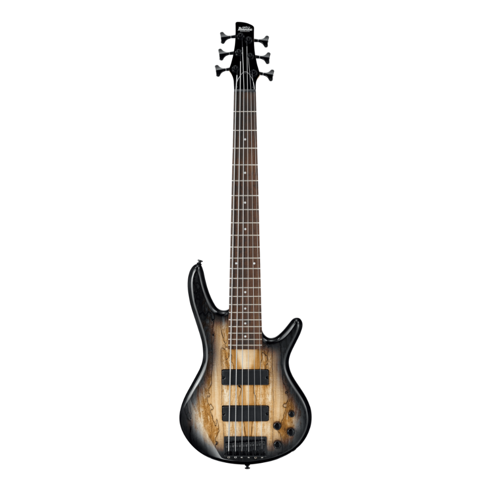 Ibanez Gio GSR206SMNGT 6-String Bass Guitar - Spalted Maple Top Natural Grey Burst