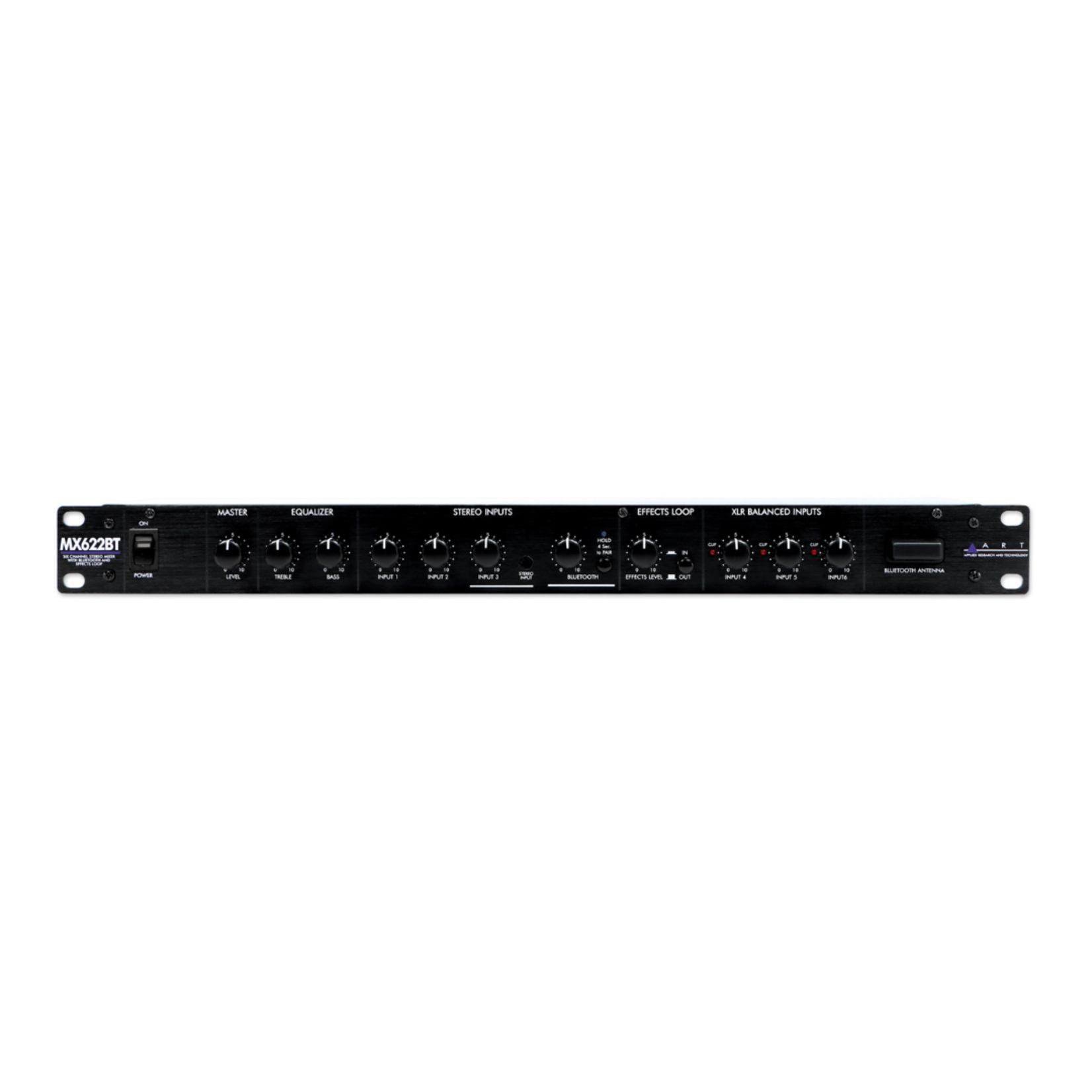ART MX622BT 6-Channel Stereo Mixer w/ Bluetooth