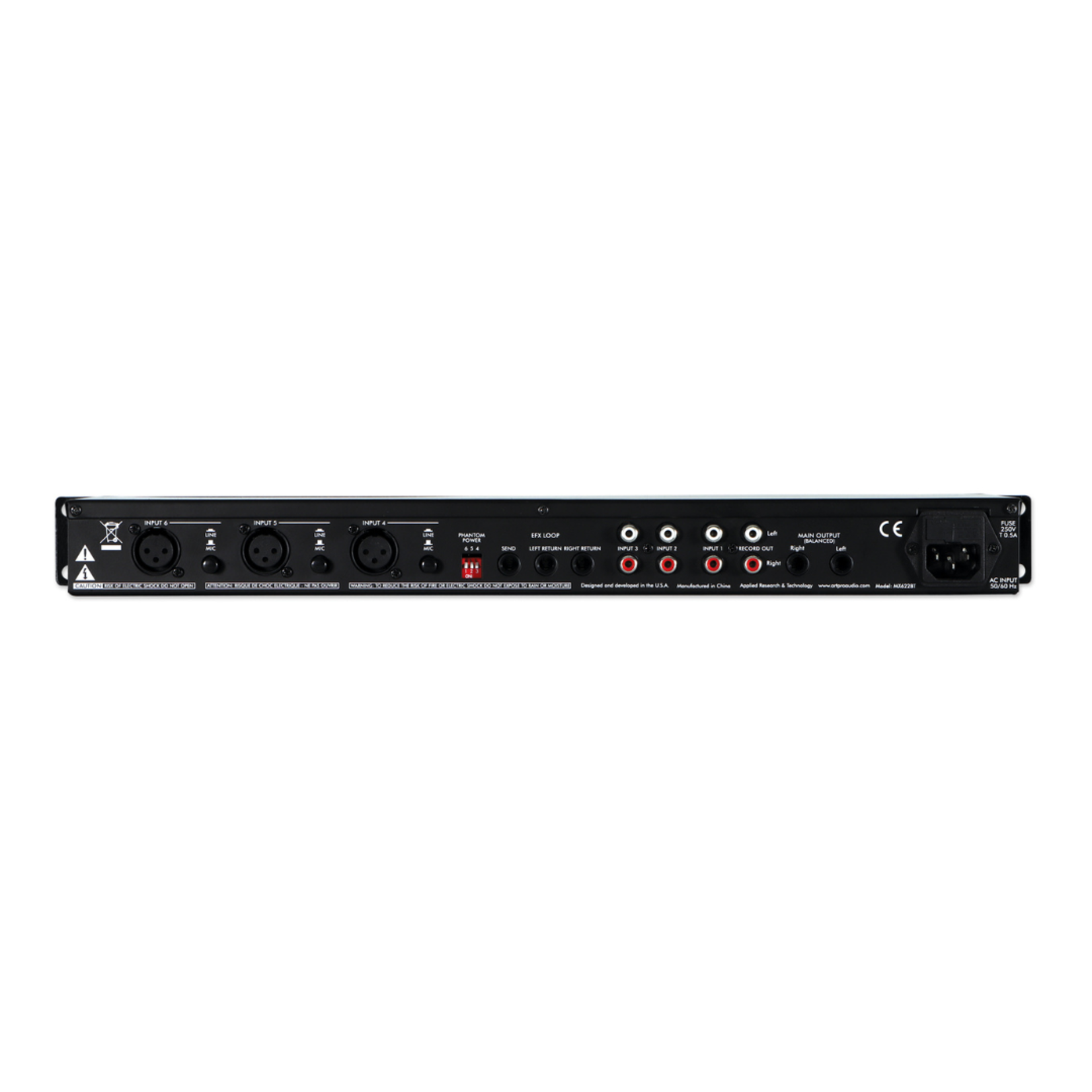 ART MX622BT 6-Channel Stereo Mixer w/ Bluetooth