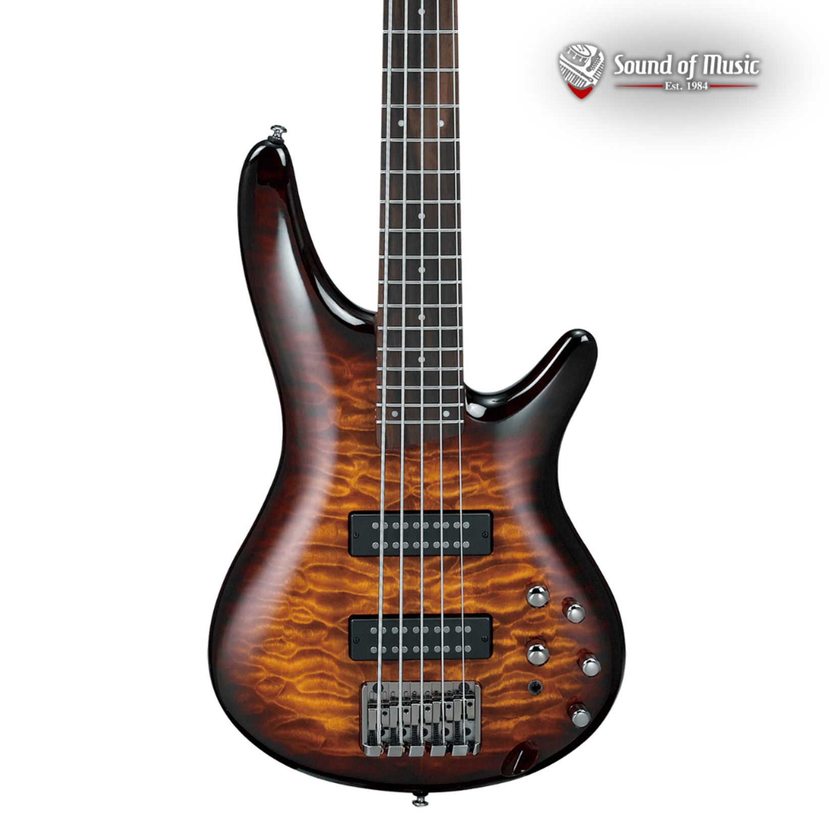 Ibanez Standard SR405E 5-String Bass Guitar - Dragon Eye Burst