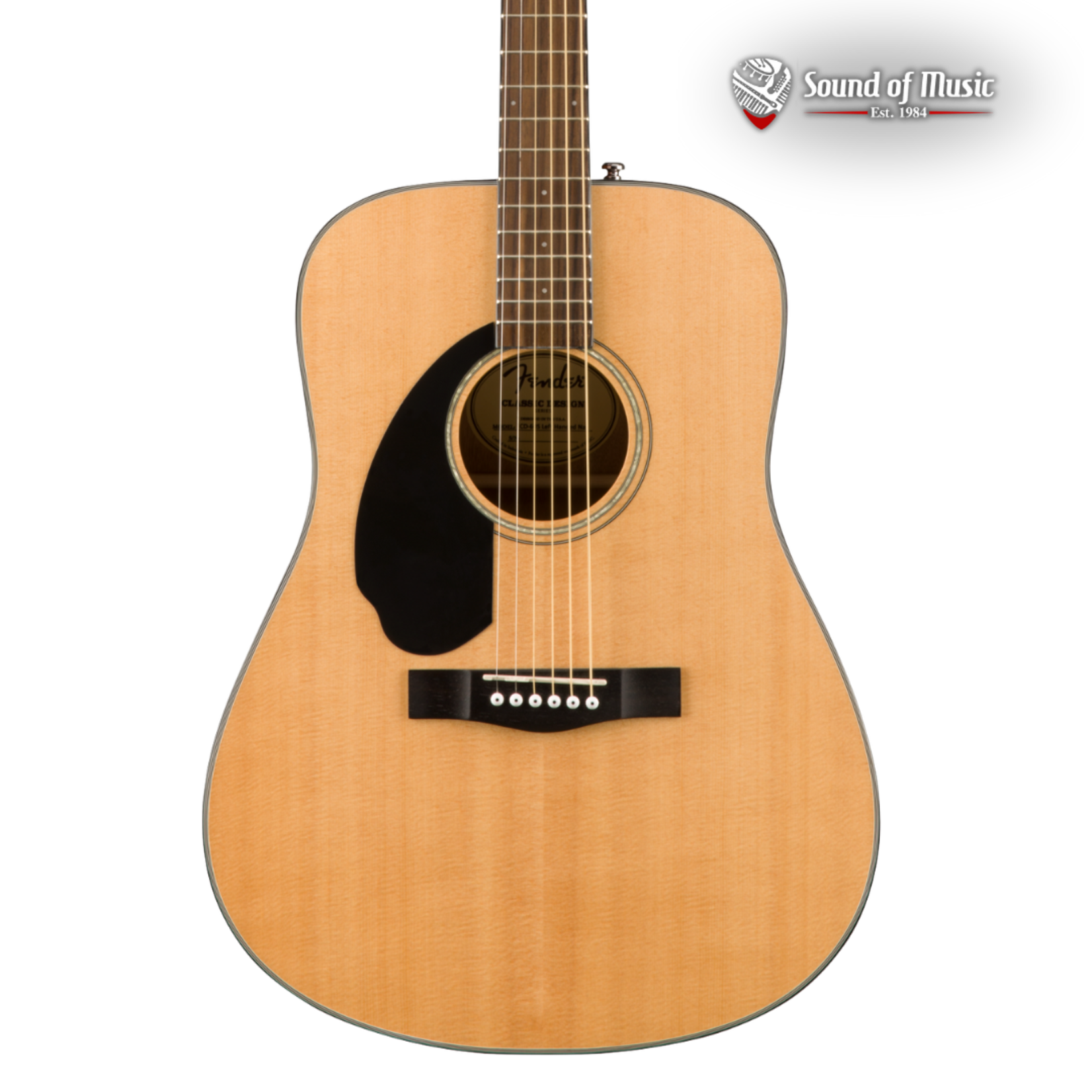 Fender CD-60S Left Hand, Walnut Fingerboard - Natural