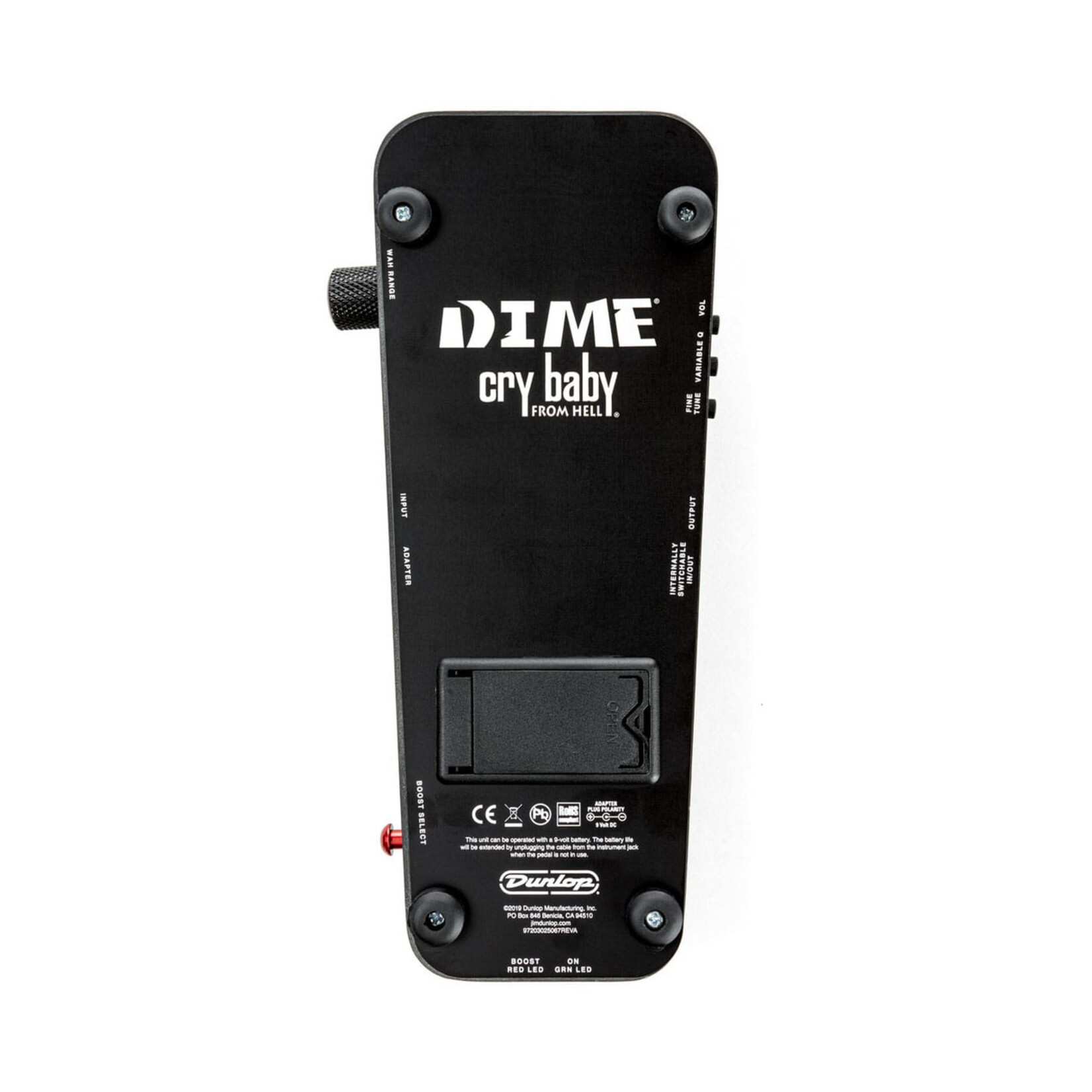 Dunlop DB01B Dimebag Cry Baby From Hell Wah Pedal