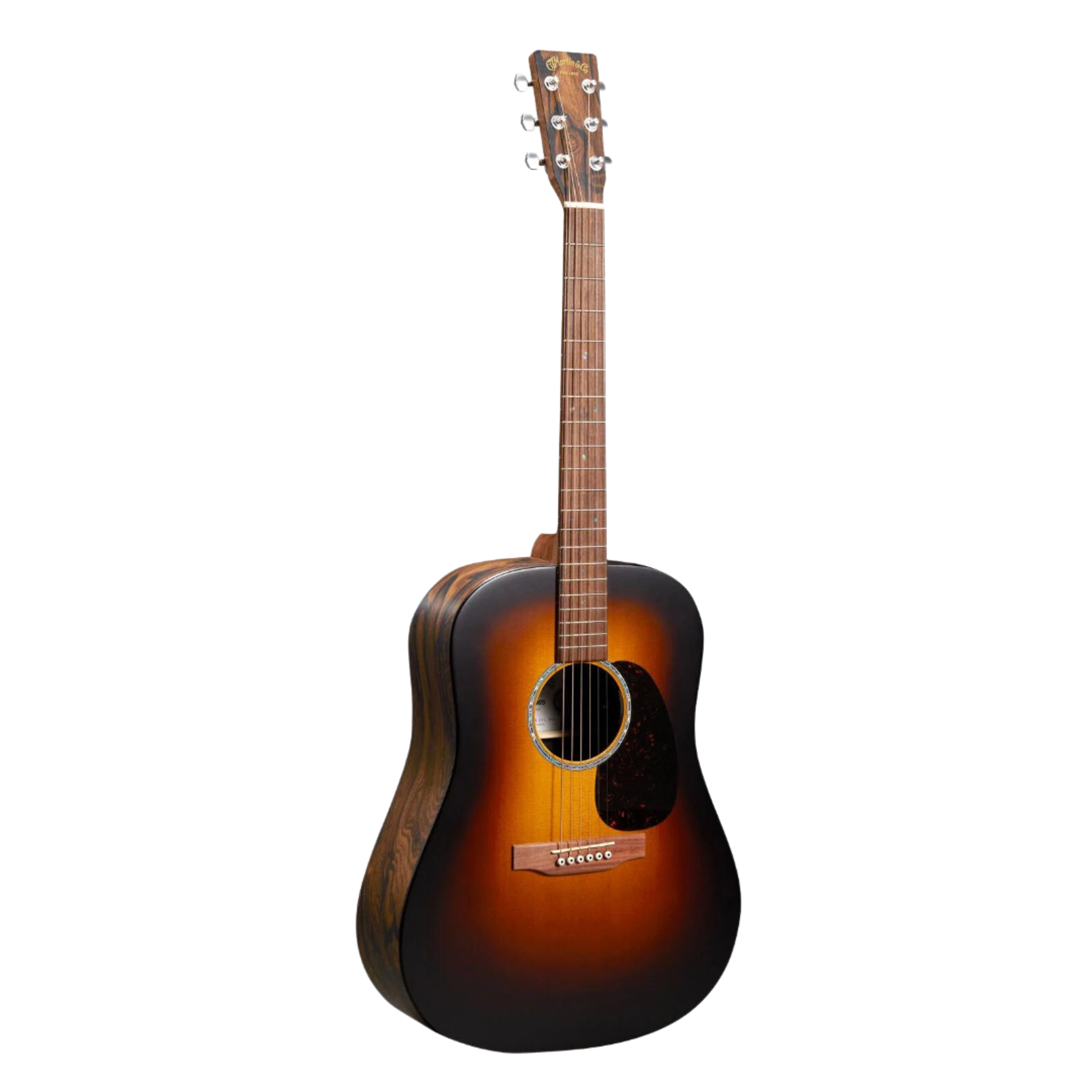 Martin D-X2E Acoustic-Electric Guitar W/Softshell Case - Ziricote Burst