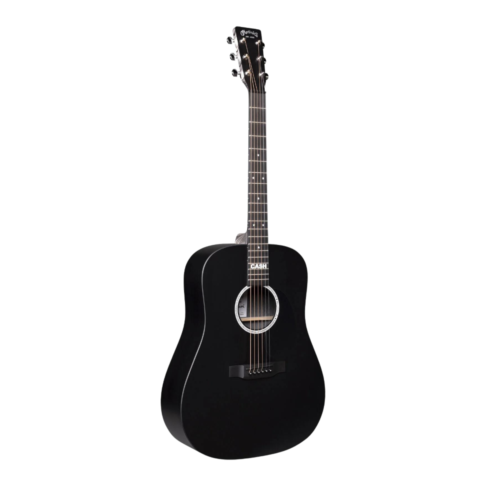 Martin DX Johnny Cash Acoustic-Electric Guitar W/Softshell Case - Black