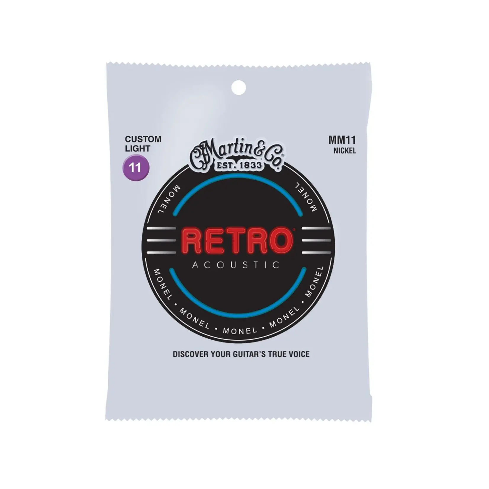 Martin Retro Acoustic Guitar Strings - Custom Light 11