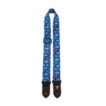 Perri's Perri's Poly Pro Ukulele Strap 1.5” wide Blue Sea Turtles
