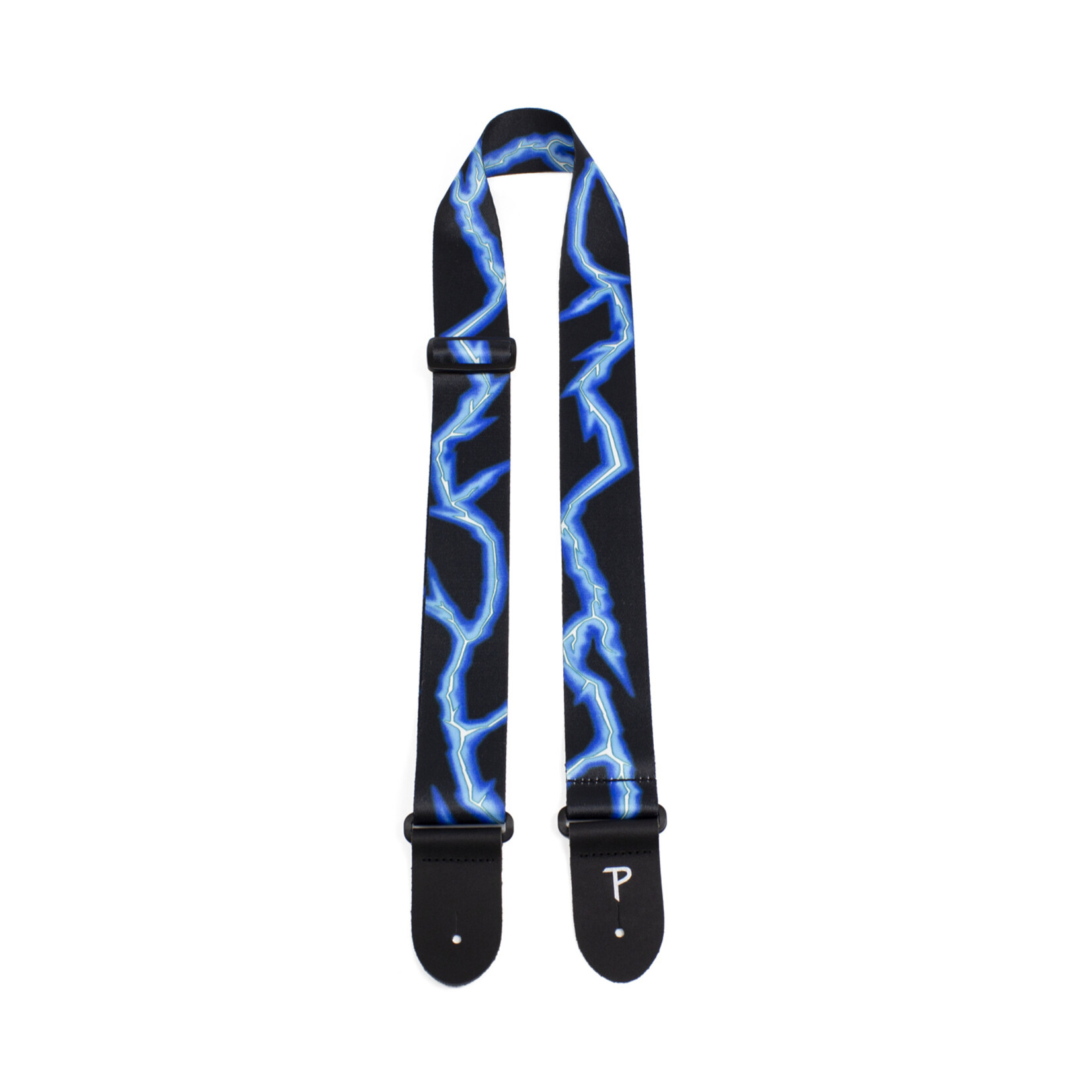 Perri's 2” Blue Lightning Bolt Guitar Strap