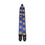 Perri's Perri's 2” Yellow Suns On Royal Blue High Quality Jacquard Strap