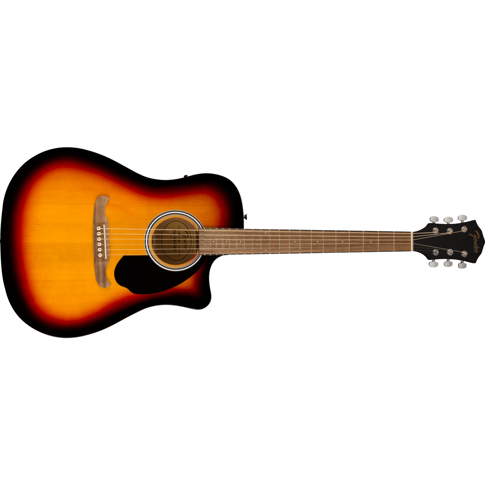 Fender FA-125CE Dreadnought, Walnut Fingerboard - Sunburst