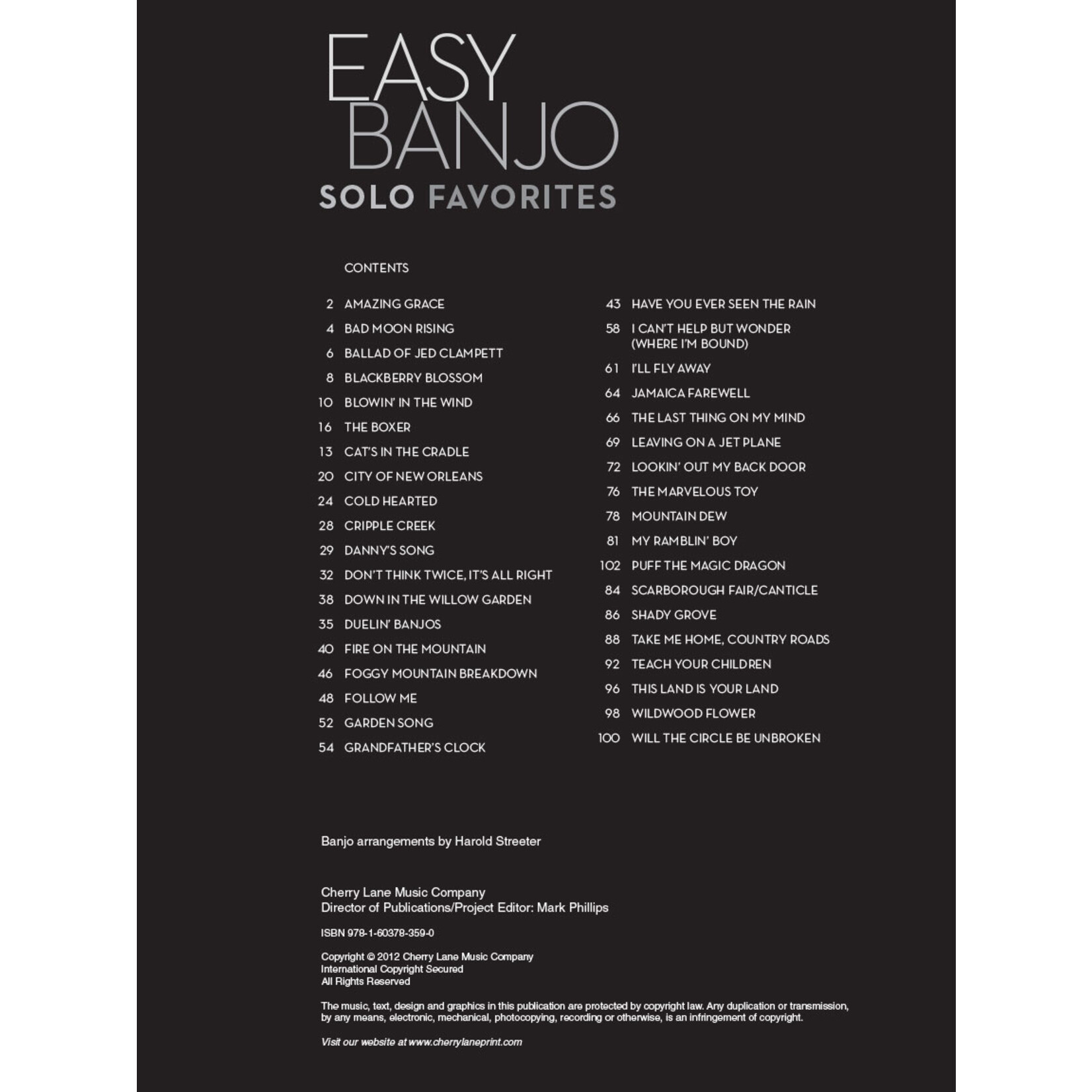 Easy Banjo Solo Favorites